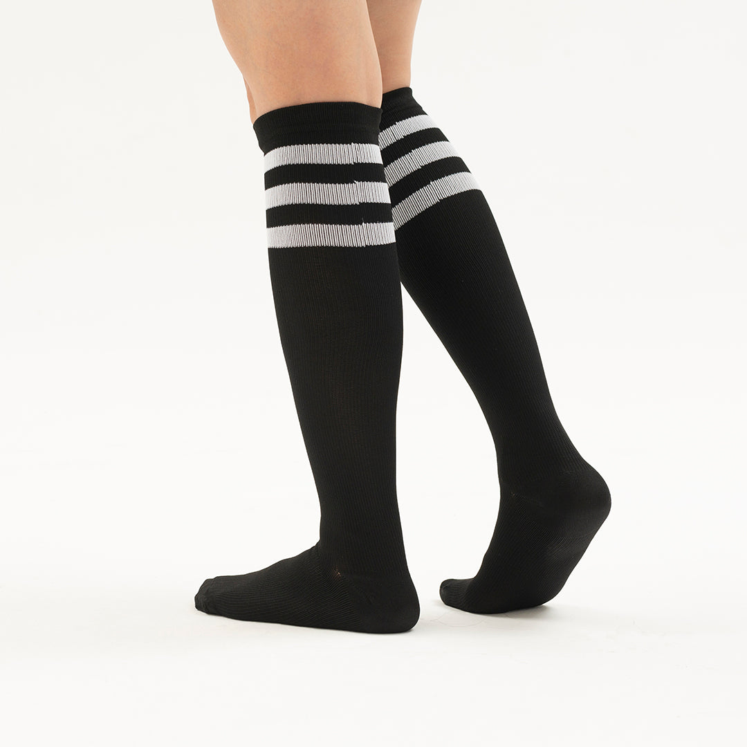 3 Stripe Knee-High Compression Socks