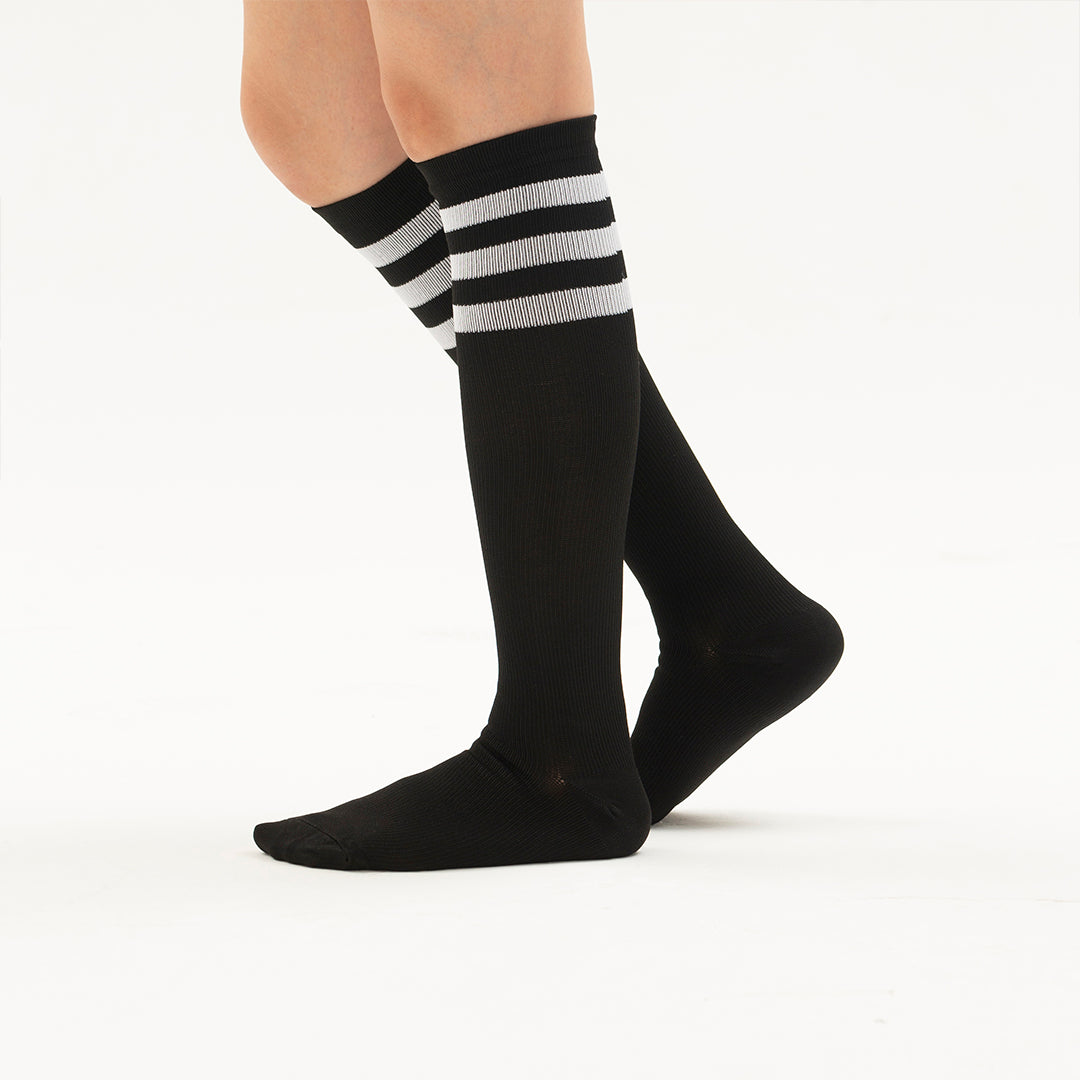 3 Stripe Knee-High Compression Socks