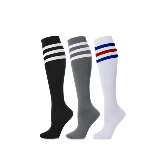 3 Stripe Knee-High Compression Socks