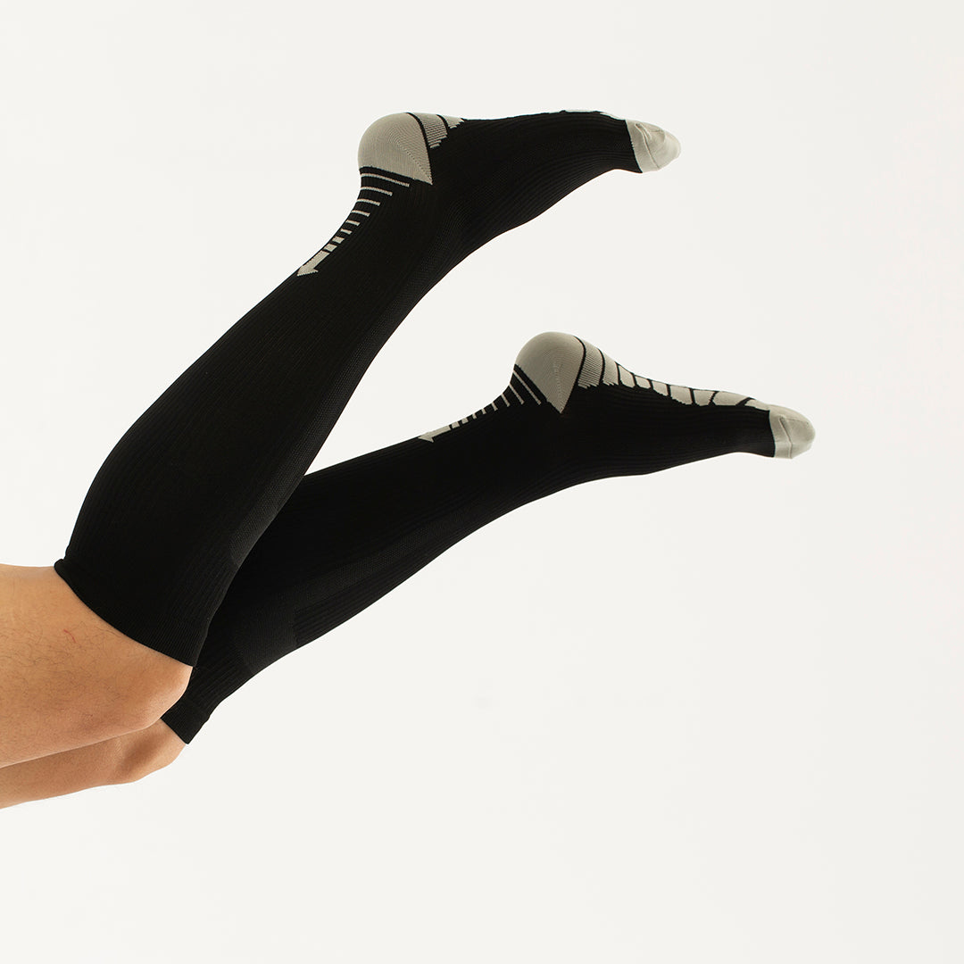 Solid Knee-High Compression Socks