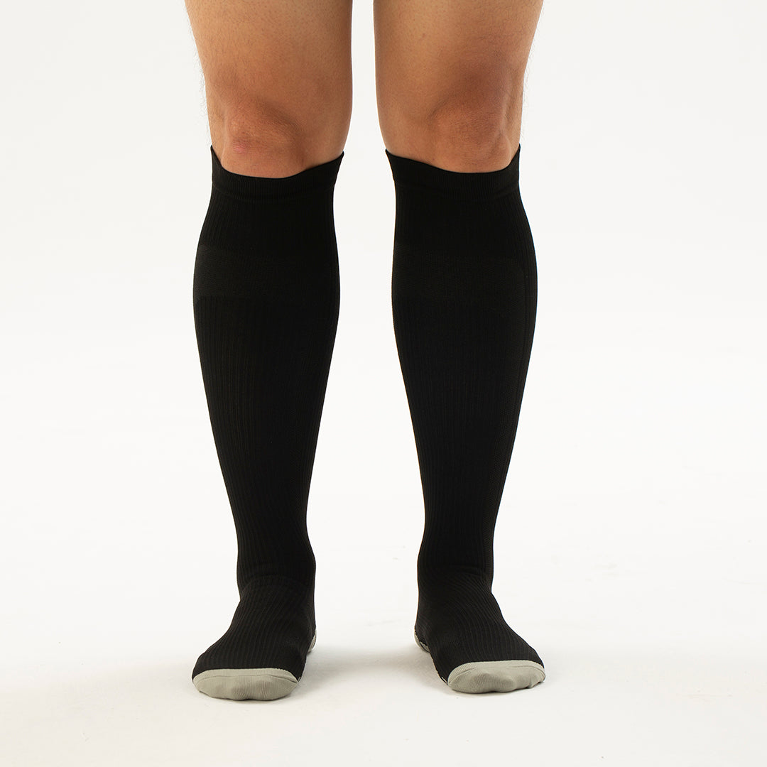 Solid Knee-High Compression Socks