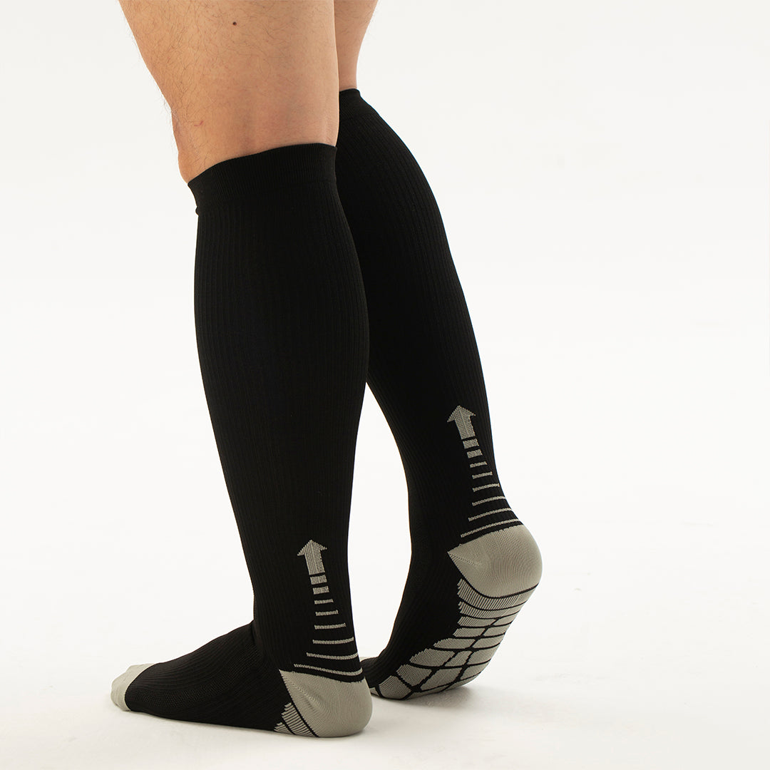 Solid Knee-High Compression Socks