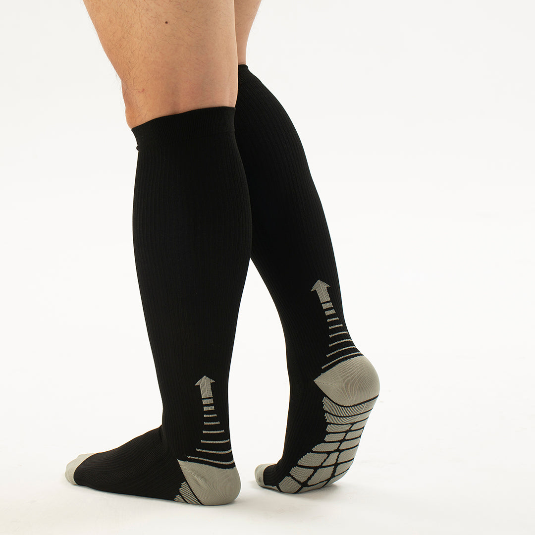 Solid Knee-High Compression Socks