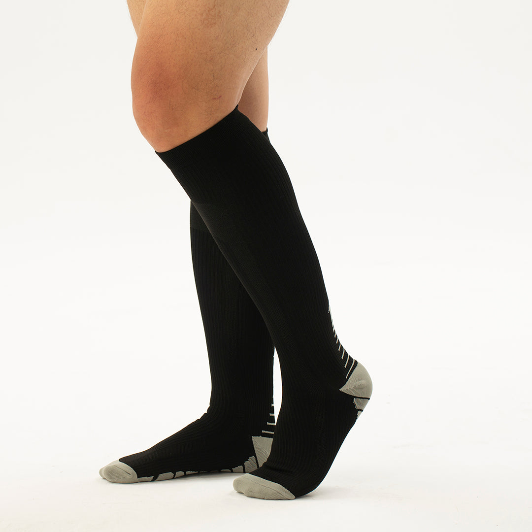 Solid Knee-High Compression Socks