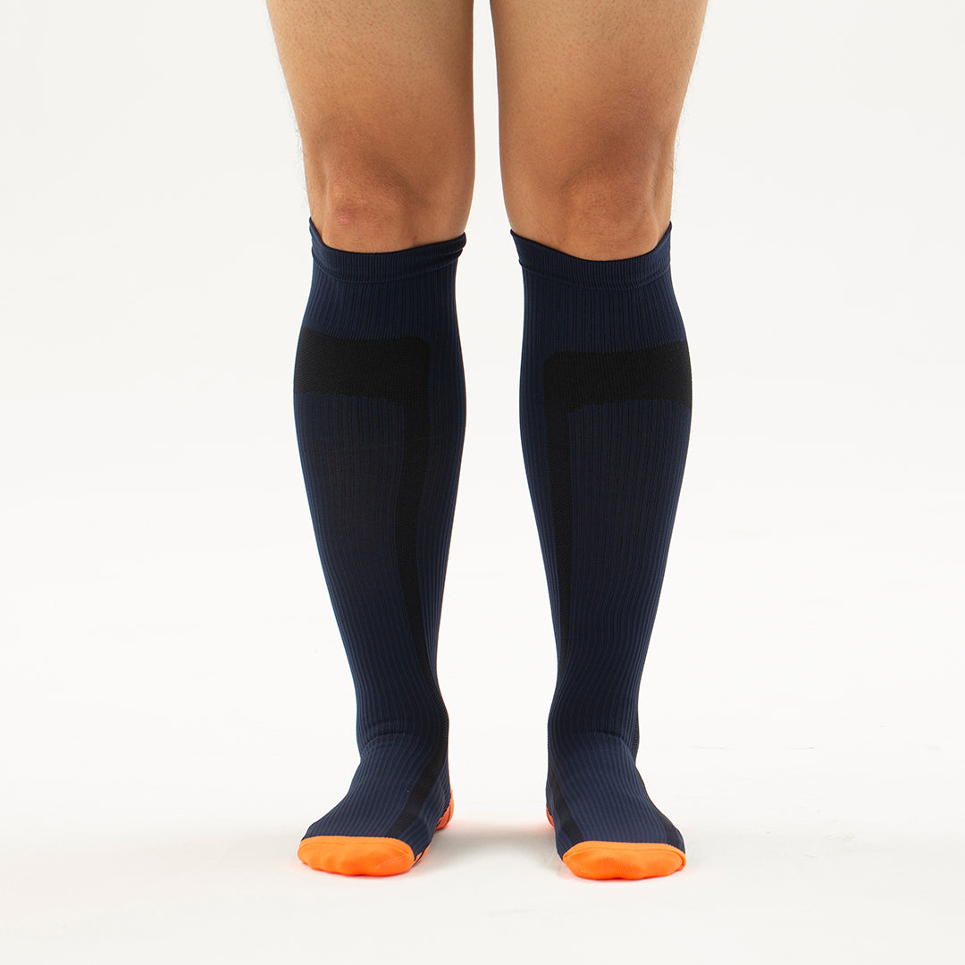 Solid Knee-High Compression Socks