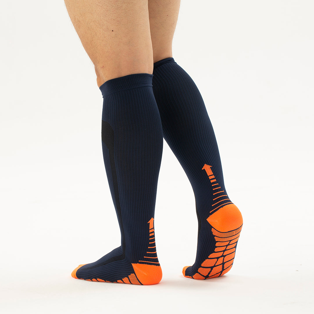 Solid Knee-High Compression Socks