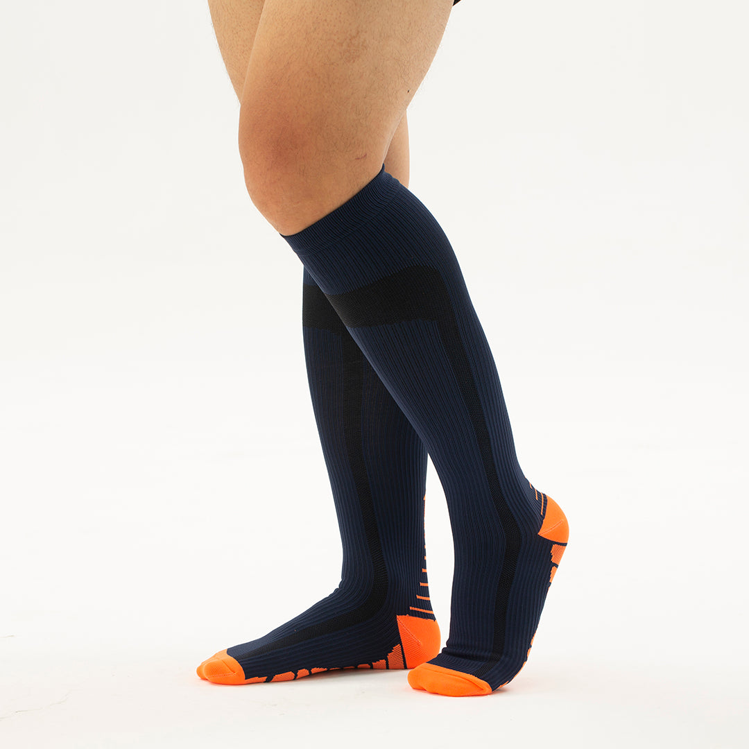 Solid Knee-High Compression Socks