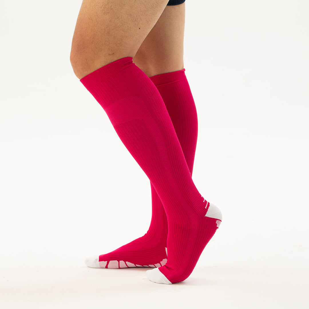 Solid Knee-High Compression Socks