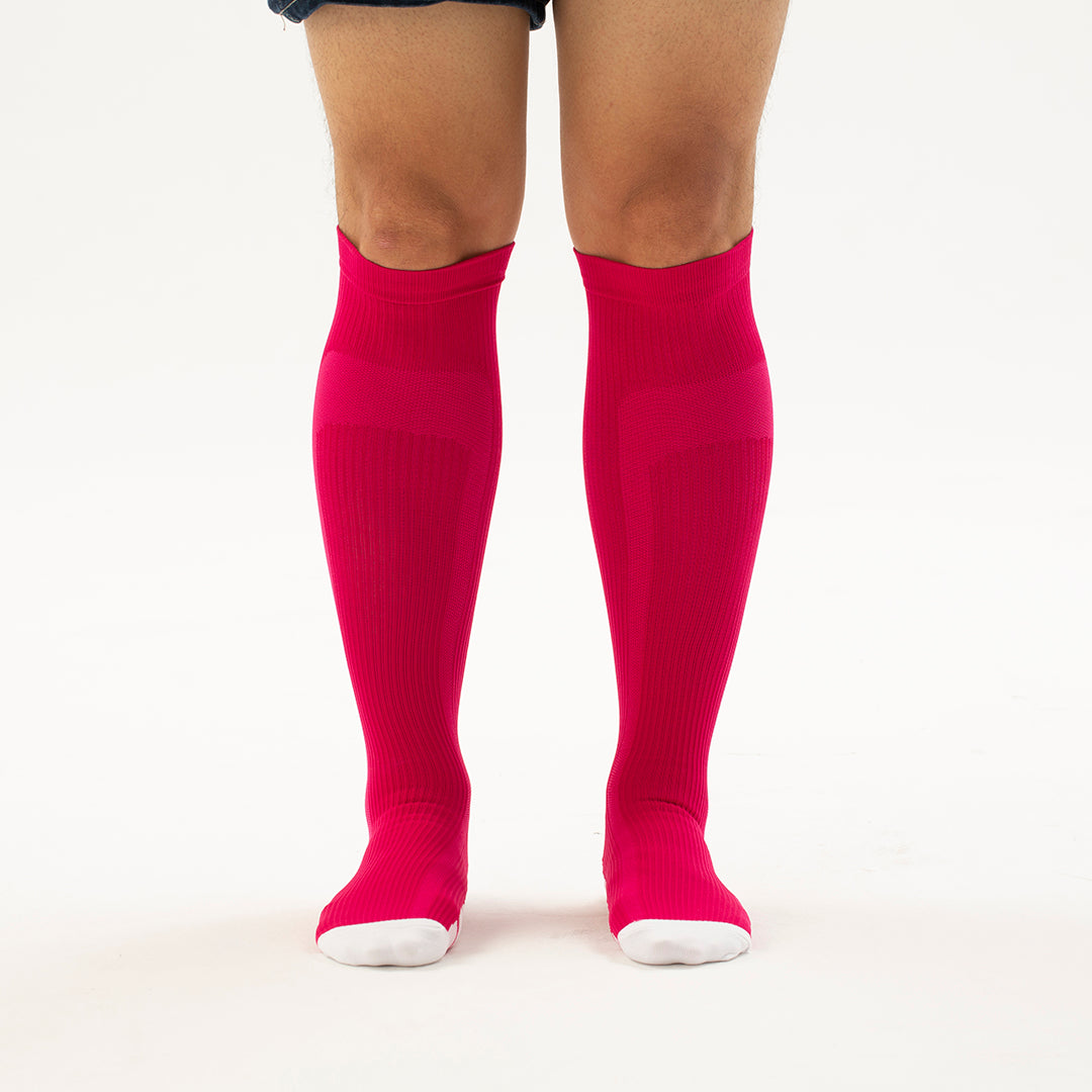 Solid Knee-High Compression Socks