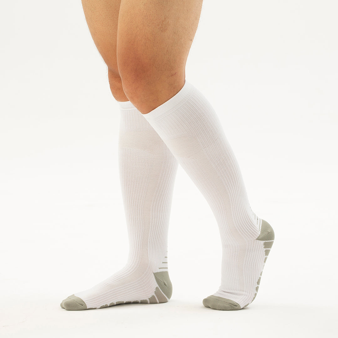 Solid Knee-High Compression Socks