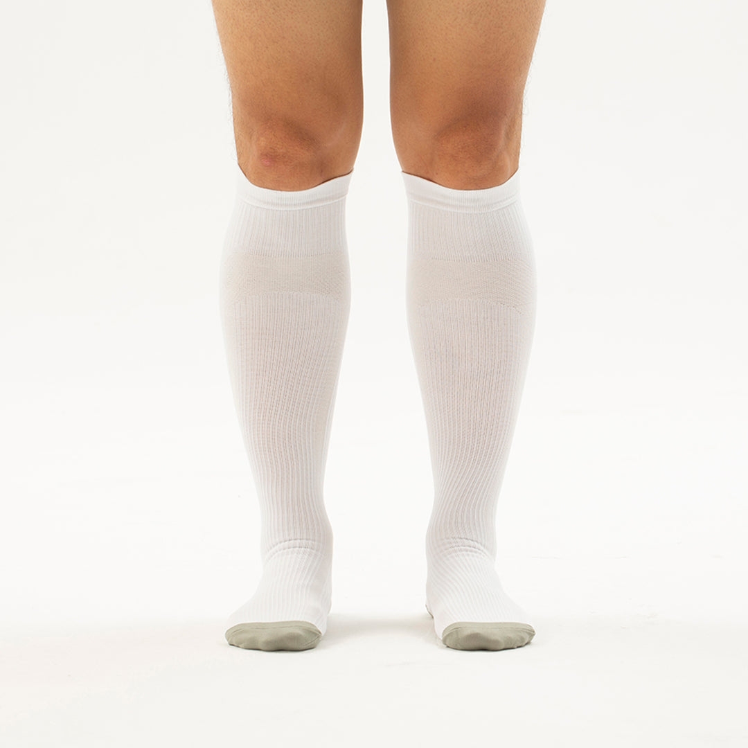 Solid Knee-High Compression Socks