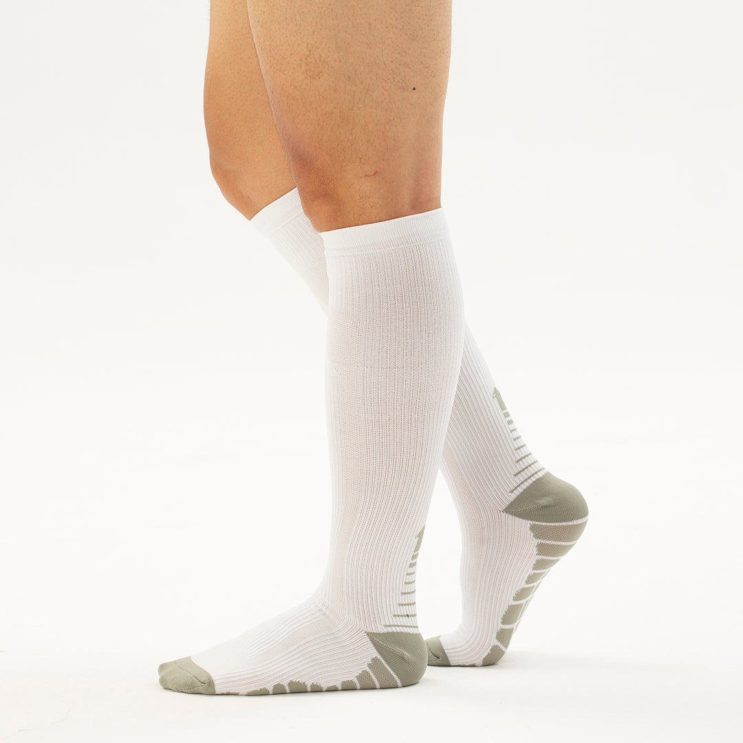 Solid Knee-High Compression Socks