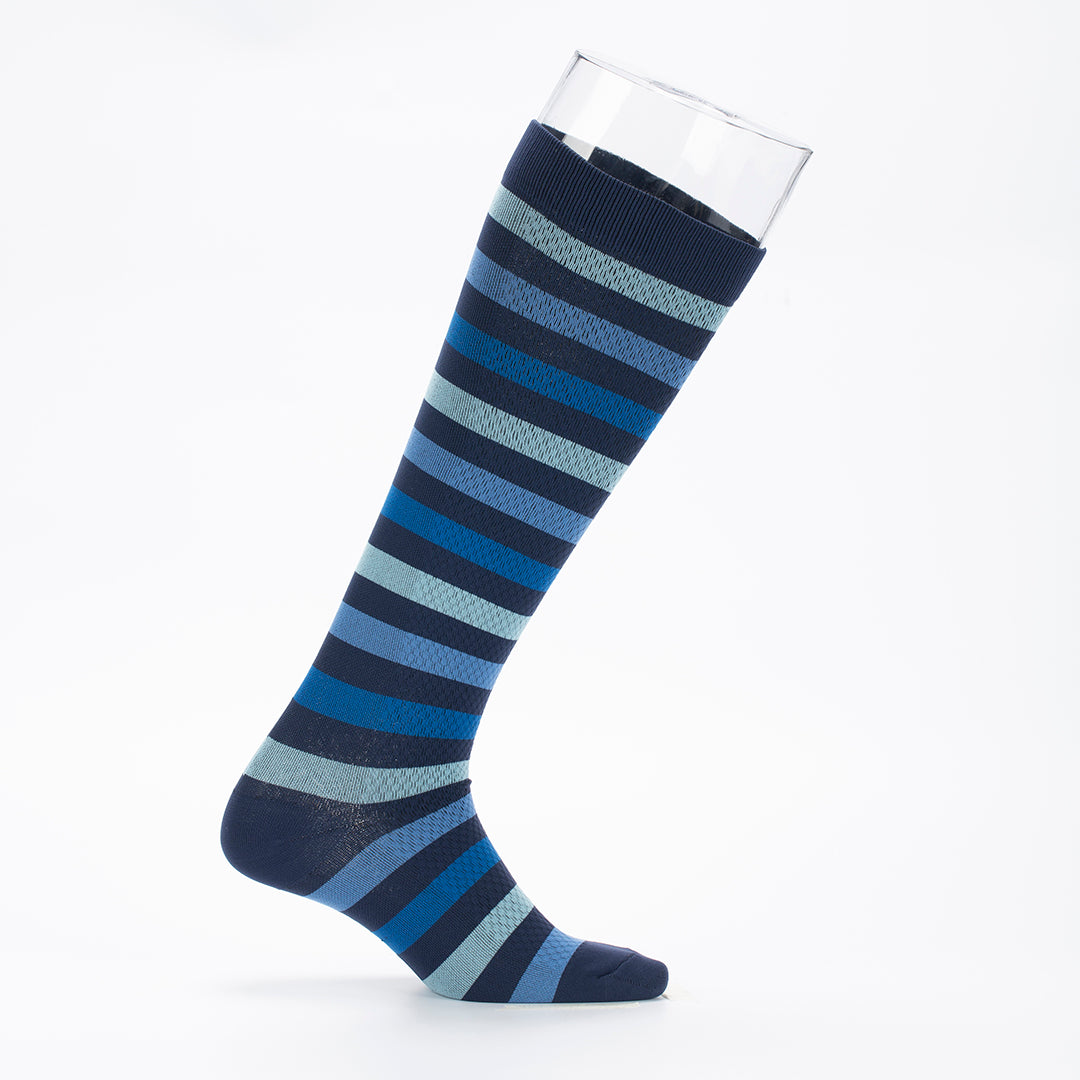 Striped Knee-High Compression Socks