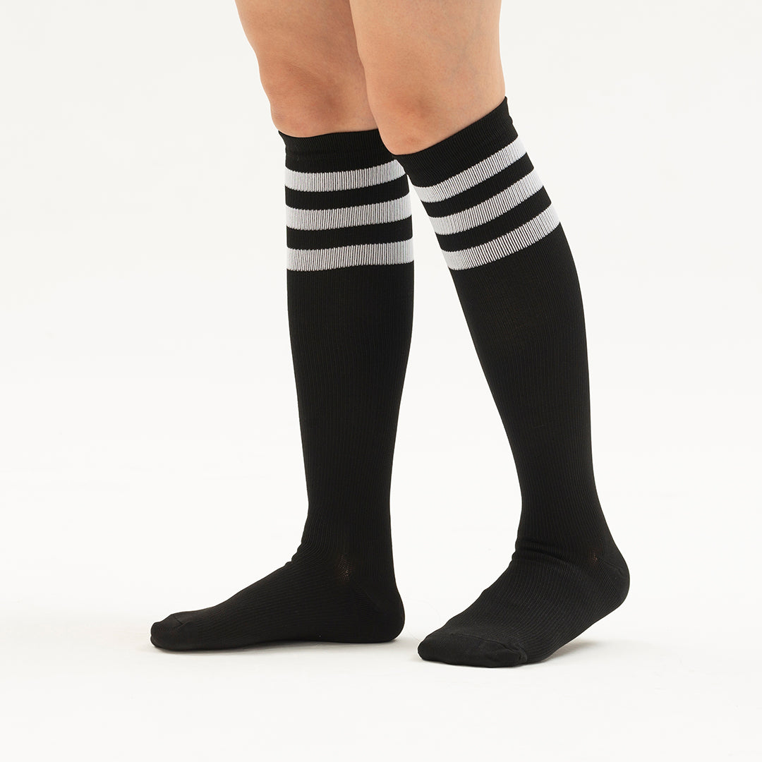 3 Stripe Knee-High Compression Socks