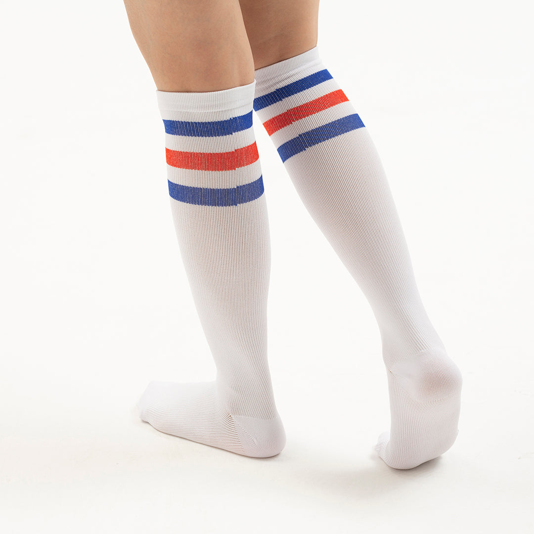 3 Stripe Knee-High Compression Socks